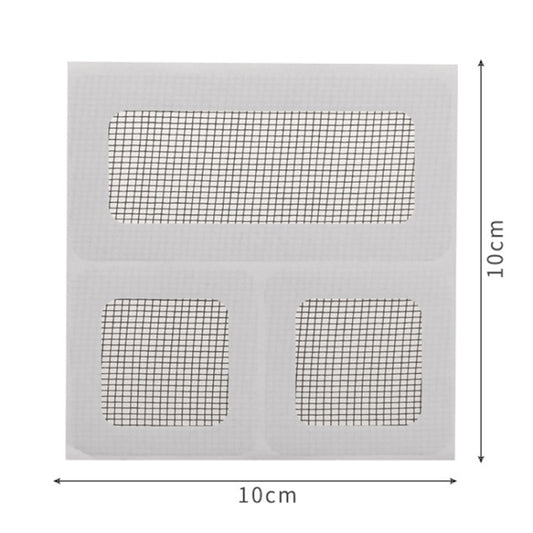 10pcs Household Floor Drain Stickers Anti-Mosquito Stickers For Screens Window Screen Hole Repair Subsidies(3 Rectangle Structure) by buy2fix