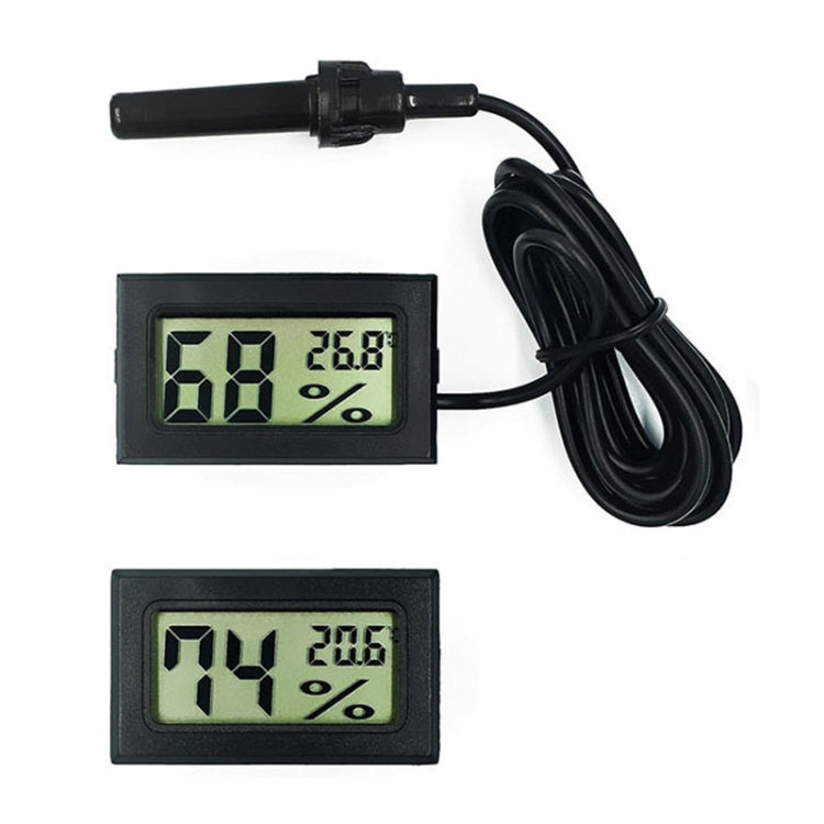With Probe Digital Thermometer Hygrometer Electronic Temperature Detection Sensor, Model: FY-12 White - Thermometer by buy2fix | Online Shopping UK | buy2fix