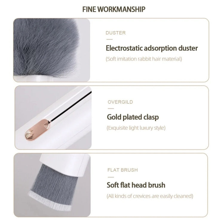 Car Air Conditioner Air Outlet Gap Dust Cleaning Soft Brush(Grey) - Car washing supplies by buy2fix | Online Shopping UK | buy2fix