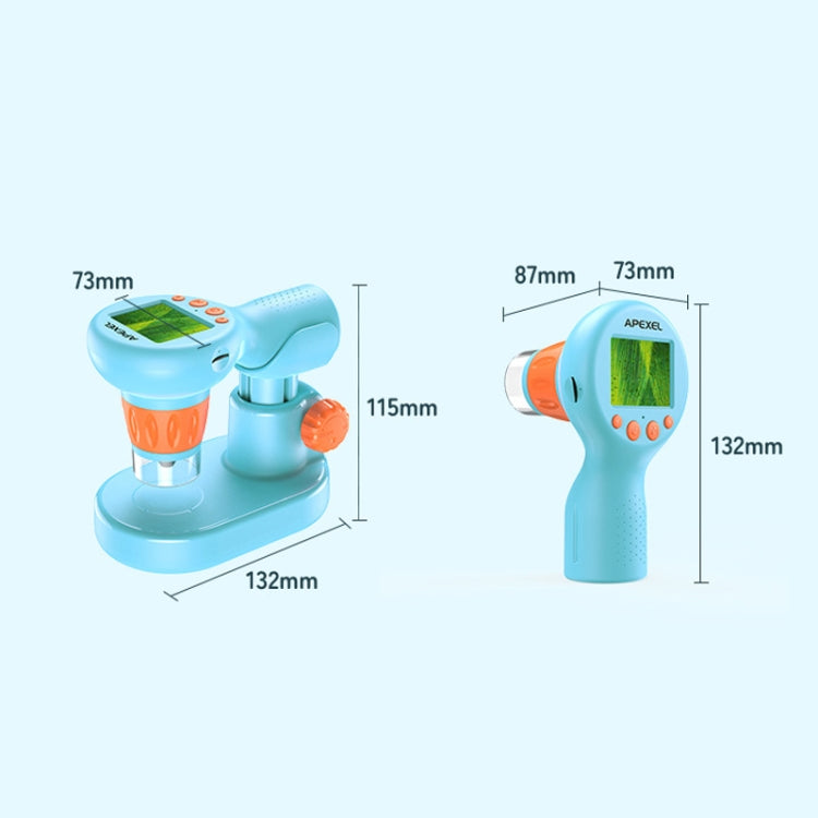 APEXEL MS201 800x 2.0-inch IPS Screen Kids Microscope Supports Taking Photos and Videos - Digital Microscope by APEXEL | Online Shopping UK | buy2fix