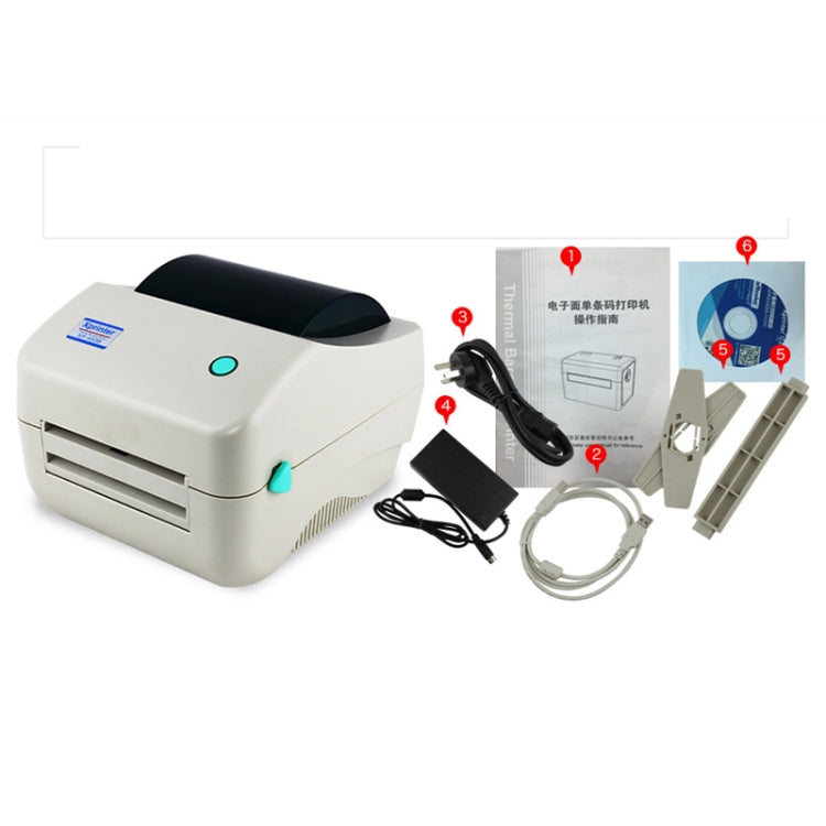 Xprinter XP-450B USB Port Supermarket Cashier Barcode Thermal Printer(US Plug) by Xprinter