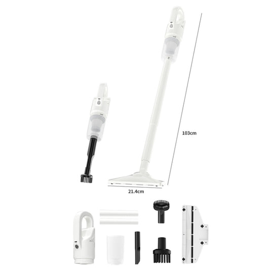 3 In 1 Home Car Handheld Wireless High-Power Vacuum Cleaner(White) by buy2fix
