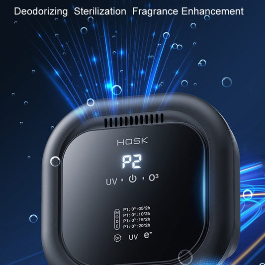 HOSK XT-01 UV Pet Air Purifier Household Deodorant Ozone Generator, Size: Charging(Black) by HOSK