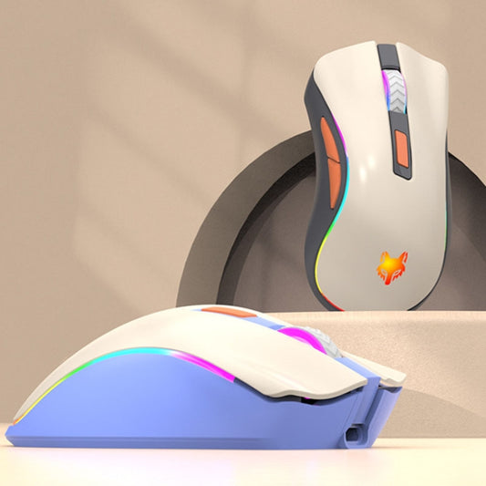 XUNSVFOX XYH52 Wireless Dual Mode Mouse Rechargeable And Silent Office Gaming Mouse(Lake Blue) by XUNSVFOX