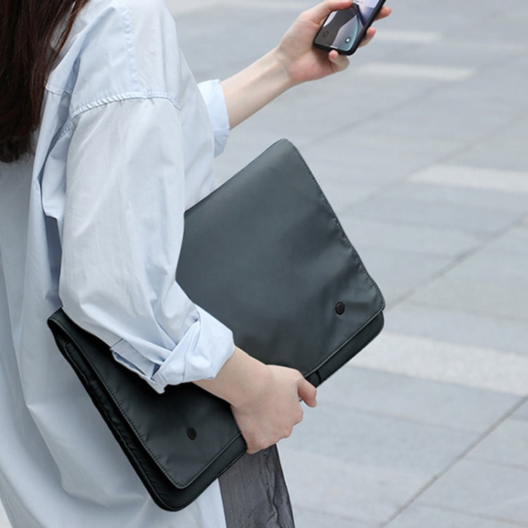 Multi-layer Waterproof and Shock-absorbing Laptop Sleeve Laptop Storage Bag, Size: 13 inch(White) by buy2fix