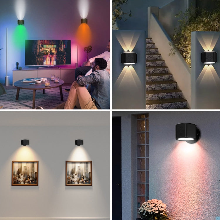 JSK-C38 Rechargeable Double Side Lighted Magnetic Wall Lamp Remote Control Night Light(White) by buy2fix