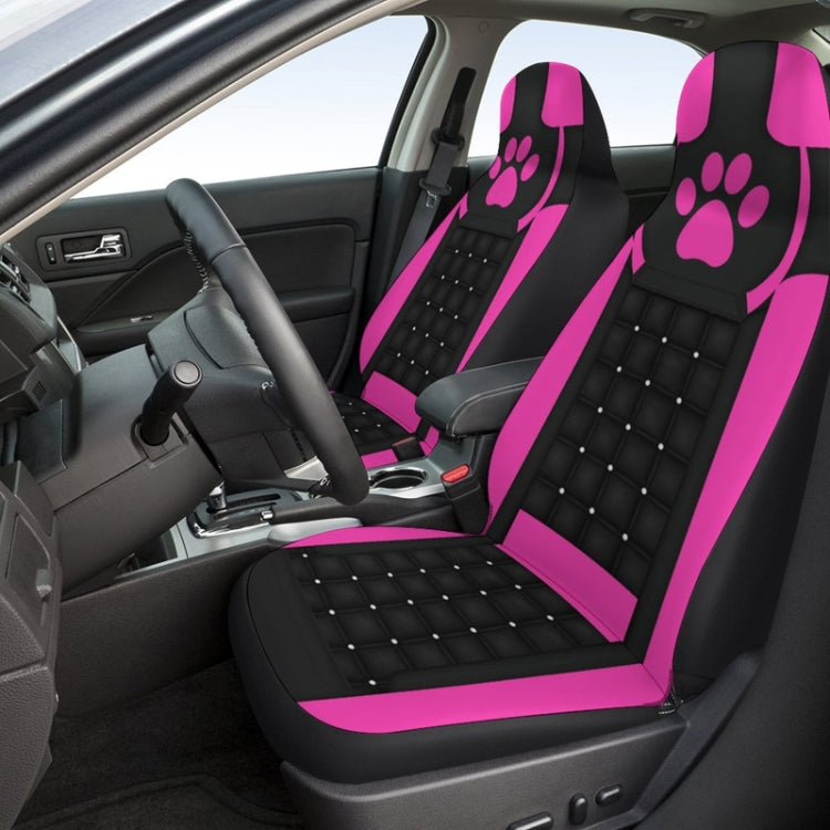 Car Universal Printed Seat Protector Automobile Decoration Supplies, Style: Pink Footprints by buy2fix