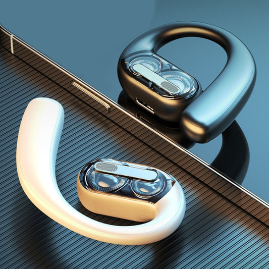 LX09 Single Ear Dual Speaker Stereo OWS On-Ear Bluetooth Earphone(White) by buy2fix