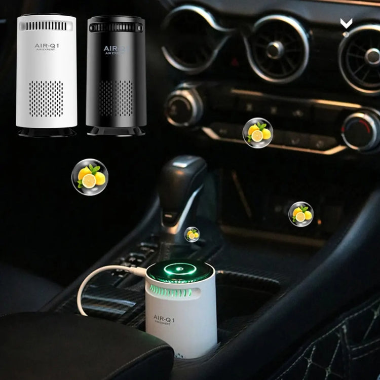 Car Negative Ion Air Purifier Odor Removal Aromatherapy(Black) by buy2fix