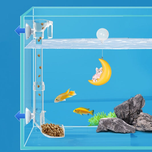 13-18cm Fish Tank Feeding Tube Acrylic Feeder Small Fish Feeding Tube - Feeders by buy2fix | Online Shopping UK | buy2fix