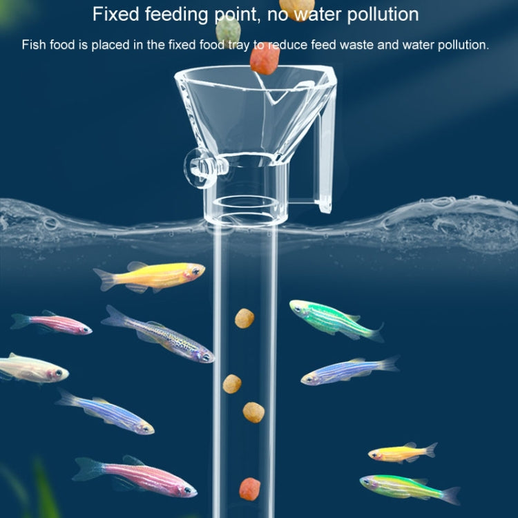 13-18cm Fish Tank Feeding Tube Acrylic Feeder Small Fish Feeding Tube - Feeders by buy2fix | Online Shopping UK | buy2fix