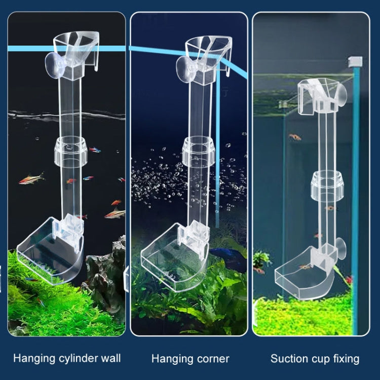 13-18cm Fish Tank Feeding Tube Acrylic Feeder Small Fish Feeding Tube - Feeders by buy2fix | Online Shopping UK | buy2fix