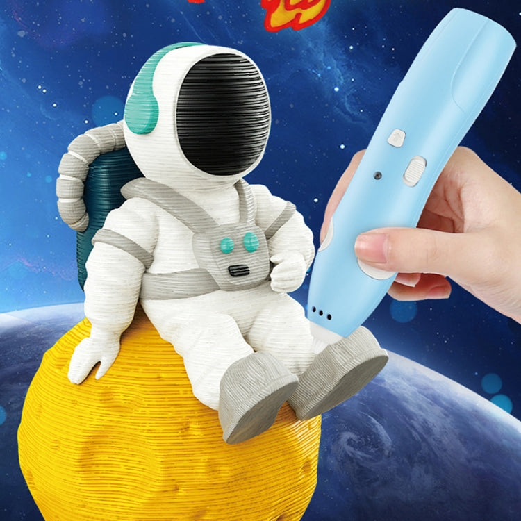 USB Charging Low-Temperature Wireless Graffiti Printing Pen Set Children DIY 3D Painting Pen(Blue) by buy2fix