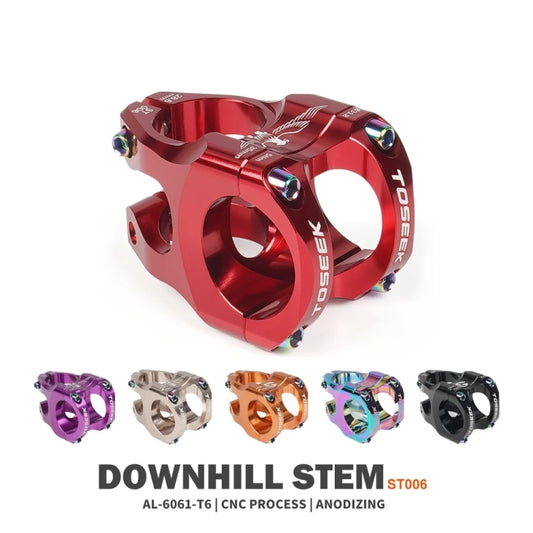 TOSEEK 35mm Aluminum Alloy Stem Bicycle Modification Accessories, Color: Orange by TOSEEK