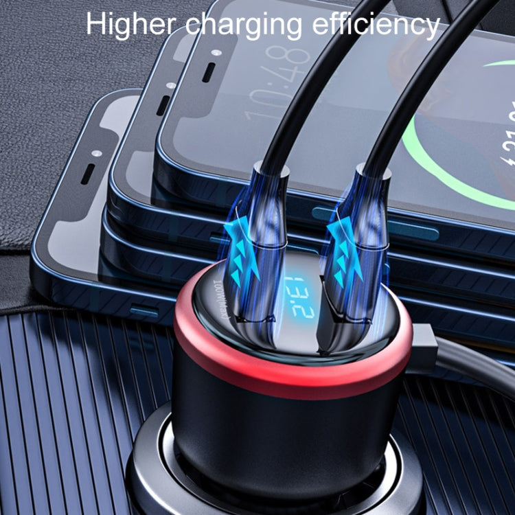 Vehicle Mini Fast Charging Charger Car One To Three Cigarette Lighter, Model: Extreme Version by buy2fix