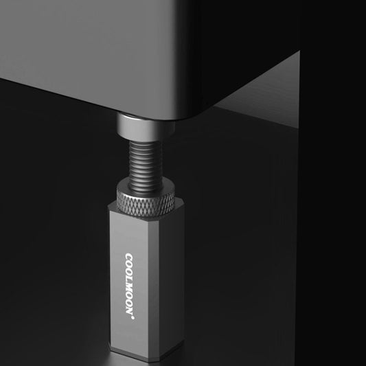 COOLMOON Graphics Card Stand Desktop Computer Graphics Card Vertical Top Support Bracket Screw Telescopic Support Rods, Adjustable Height: 7.5-12cm (Black) by COOLMOON