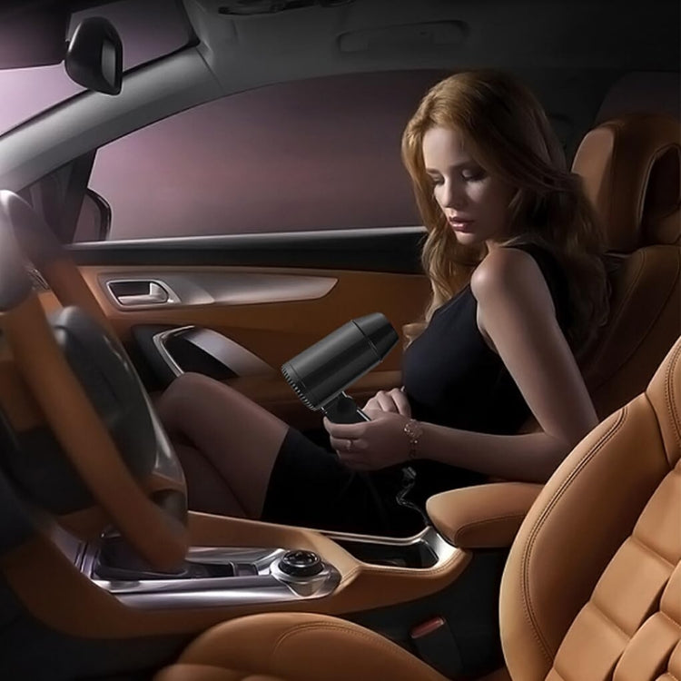 12V Car Outdoor Multi-function Handheld Hair Dryer(Black) by buy2fix