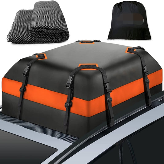 15 Cubic Feet Waterproof Car Roof Storage Luggage Bag(Black) by buy2fix