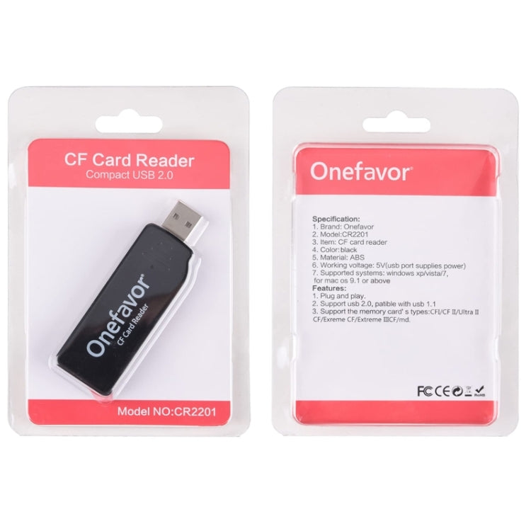 Onefavor USB2.0 High Speed Read And Write CF Card Reader, Model: USB Interface - by Onefavor | Online Shopping UK | buy2fix