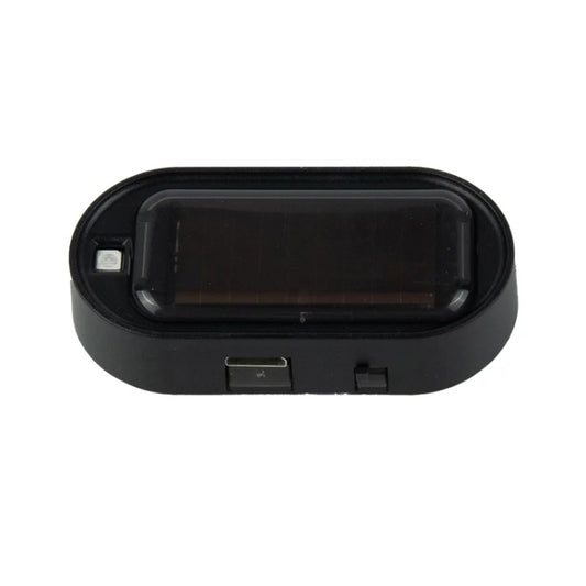 Car Solar Analog Anti-theft Device LED Warning Light(Black Shell Blue Light) by buy2fix