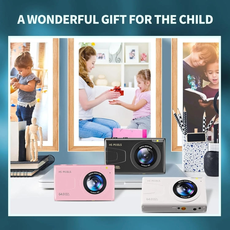 2.8-Inch Display Digital Camera 64MP 4K HD Camcorder With 18x Digital Zoom(Black) by buy2fix