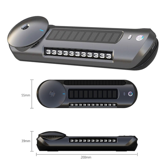 Solar Car Smart Spray Aromatherapy Machine Parking Sign(Gray) by buy2fix