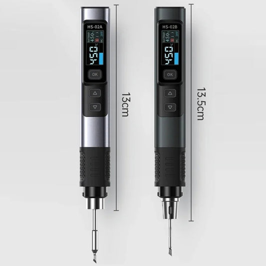 FNIRSI Portable Constant Temperature Soldering Iron Set, Model: HS-02B Standard 3 Head by FNIRSI