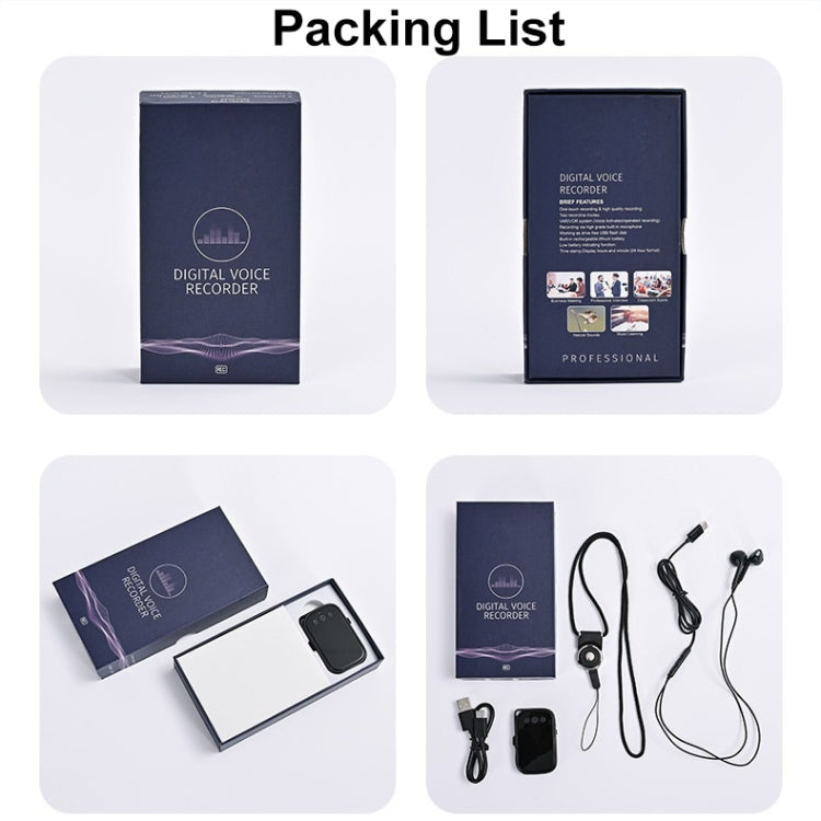 C20 HD Intelligent Noise Reduction Mini Recorder With OTG, Size: 16GB(Black) by buy2fix