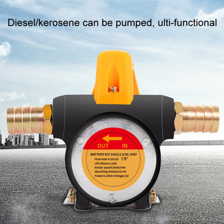 Small Portable Diesel Electric Self-Priming Oil Pump, Voltage: 12v Single Turn by buy2fix