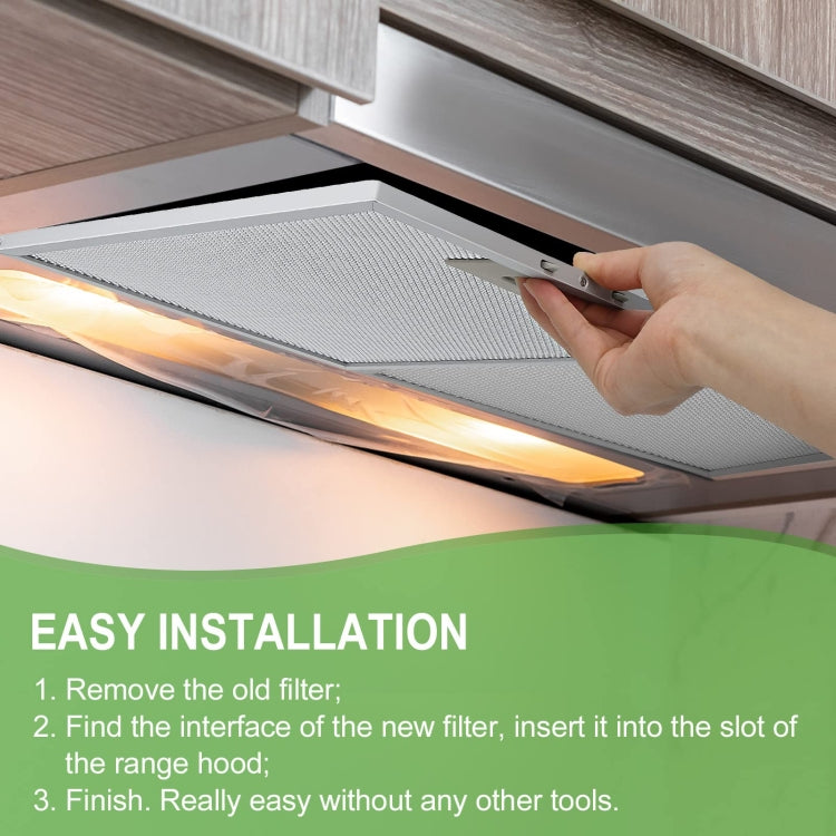 2pcs W10169961A Range Hood Filter for Whirlpool, Ikea, Kitchen Aid, Jenn Air 305 x 267 x 9mm by buy2fix