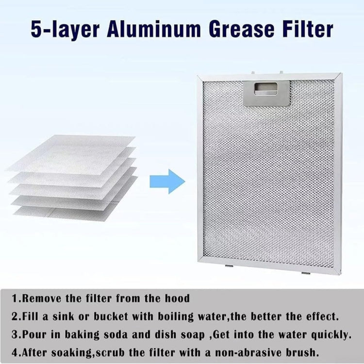 For Poweka Bosch Range Hood Filter Replacement Parts 310 x 250 x 9mm - Range Hood Parts by buy2fix | Online Shopping UK | buy2fix