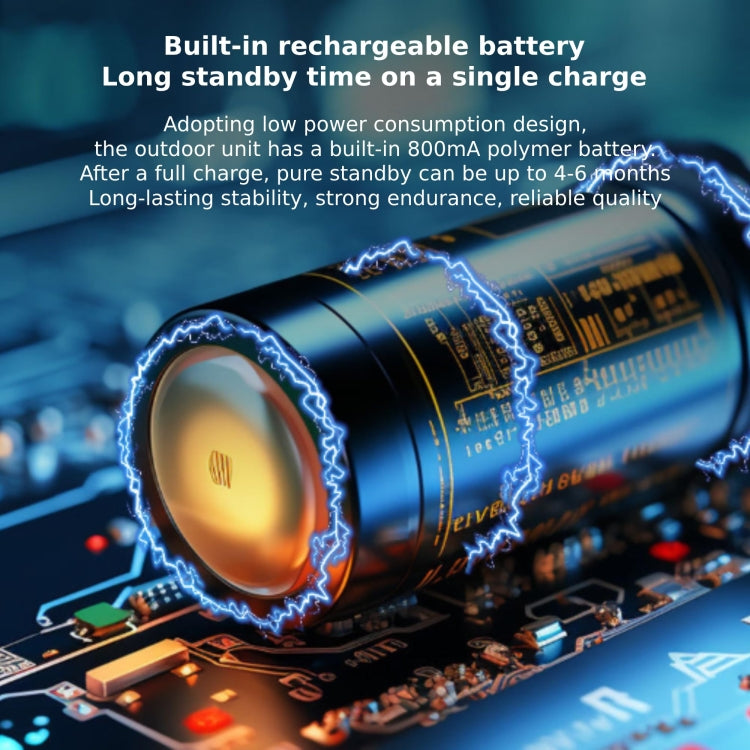 Wireless 2.4G Visual Intercom Doorbell 4.3 inch IPS Screen with Camera Monitor Night Vision by buy2fix