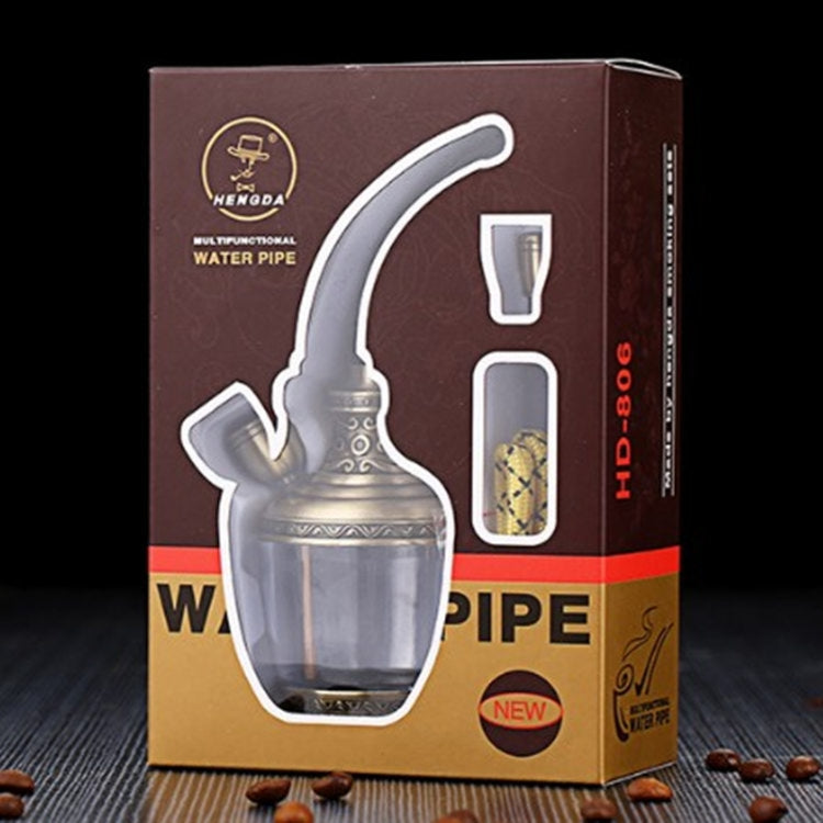 HENGDA HD-806 Dual Purpose Multifunctional Filtered Hookah With Long Hose(Black) by HENGDA