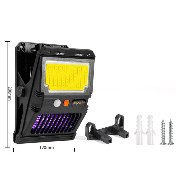 E-SMARTER W7105-1 Patch Solar Wall Lamp With Clip Mosquito Killer Lamp Portable Body Sensor Outdoor Garden Light by E-SMARTER