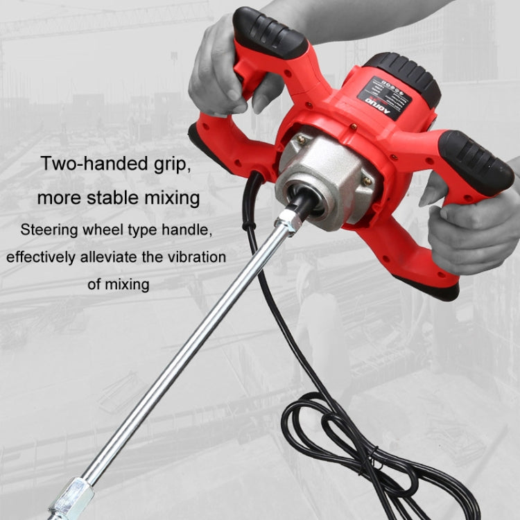 AOTUO 220V High Power Industrial Grade Electrical Mixer Handheld Concrete Paint Mixer(EU Plug Blue) - Others by AOTUO | Online Shopping UK | buy2fix