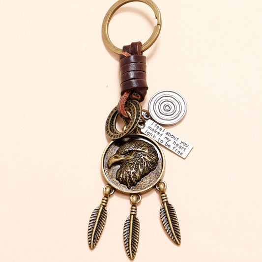 Eagle Retro Personality Pendant Simple Car Keychain Accessories by buy2fix