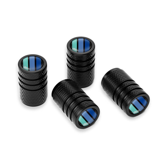 Aluminum Alloy Car Tire Decorative Valve Cap(Black) by buy2fix