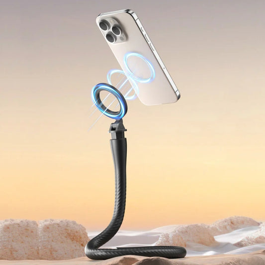 TELESIN P3-FM-01 Flexible Magnetic Fast Disassembly Magsafe Mobile Phone Bracket Sports Camera Entangled Fixed Holder(Black) by TELESIN