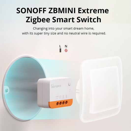 SONOFF ZBMINI L2 Single Fire Dual Control Intelligent On/Off Switch Module Cell Phone Remote Voice Control Switch by SONOFF