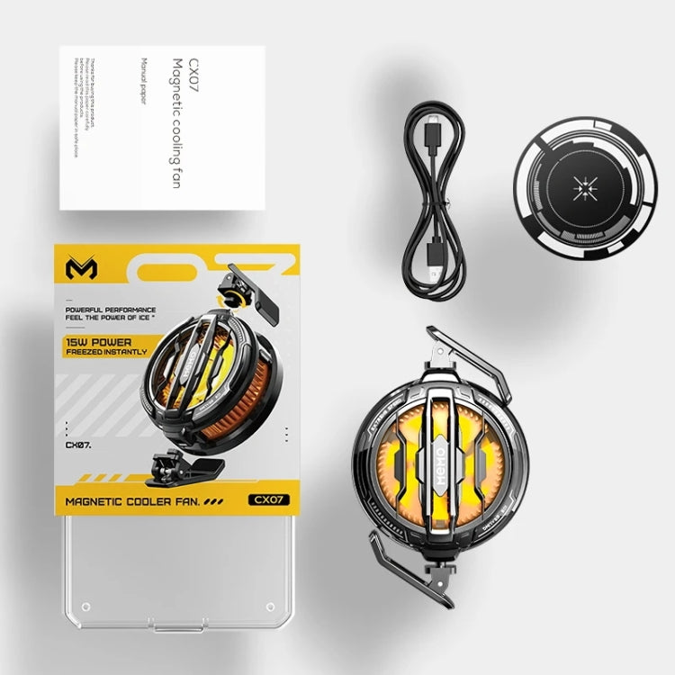 MEMO CX07 Magnetic Universal Mobile Phone Cooler Semiconductor Cooling Back Clip Phone Radiator(Black) - Cooling Fan Radiator by MEMO | Online Shopping UK | buy2fix