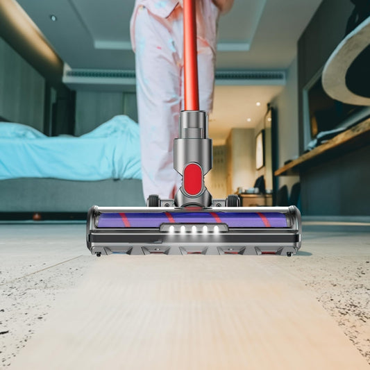 For Dyson V7 V8 V10 V11 Vacuum Cleaner Motor Head Soft Bristle Roller Brush With Light by buy2fix