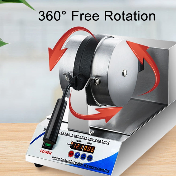 1200W Commercial Waffle Maker Stainless Steel Rotatable Waffle Machine UK Plug - Bulit-in Ovens & Accessories by buy2fix | Online Shopping UK | buy2fix