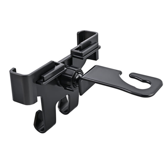 Car Multifunctional Mobile Phone Holder Rear Headrest Storage Hook(Black) by buy2fix
