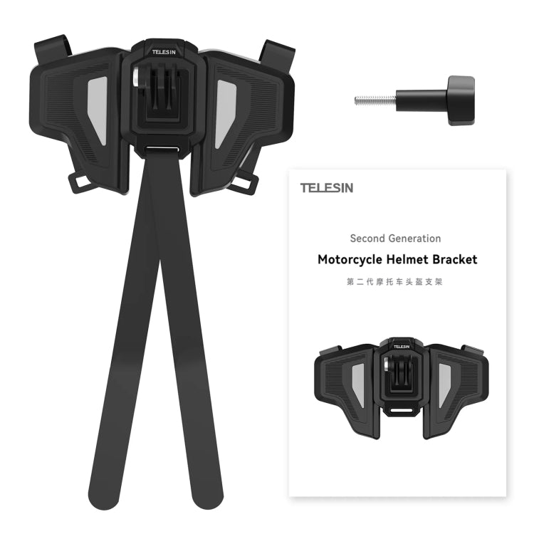 TELESIN GP-HBM-MT2-YH Universal Helmet Mount Holder For Sports Camera by TELESIN
