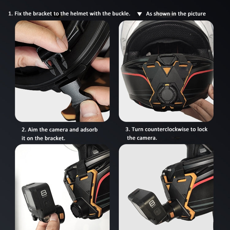 Magnetic Quick Release Motorcycle Helmet Chin Stand Mount For Smart Phone by buy2fix