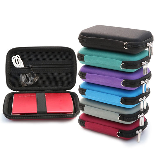 EVA Card Reader Digital Storage Bag Data Cable USB Flash Drive Hard Shell Pack(Black) by buy2fix