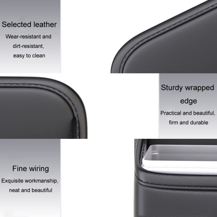 Car Seat Storage Bag With Waterproof Bucket Car Storage Multifunctional Trash Can(Black) by buy2fix