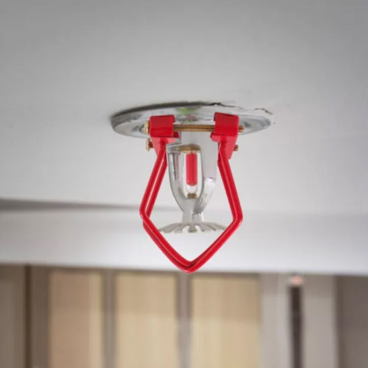 Non-disassembly Fire Sprinkler Head Protective Cover Bracket, Style: Red Protective Cover by buy2fix