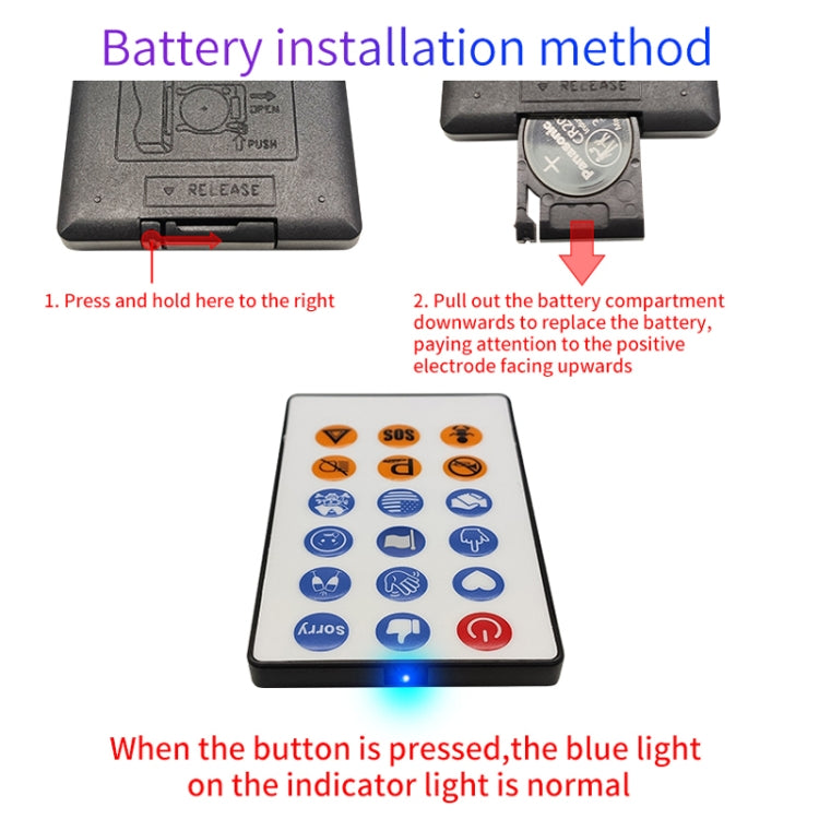 HI.GROOM Car LED Customized Pixel Emoticon Lights Bluetooth Remote Control Interactive AI Screen, Style: No Remote Control - Car Monitor by buy2fix | Online Shopping UK | buy2fix