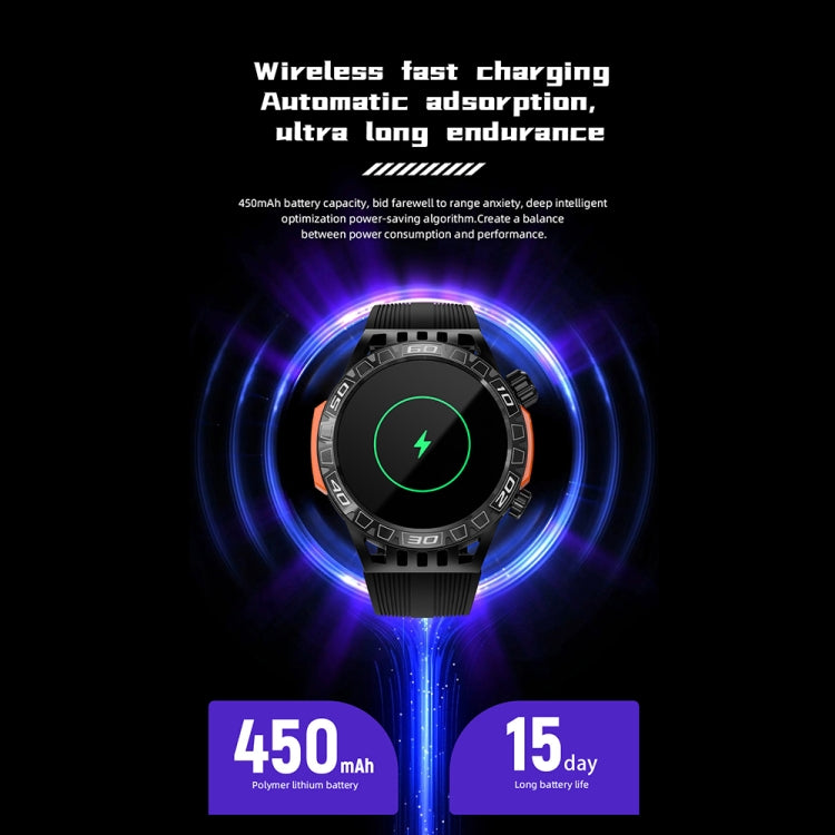 LOKMAT ZEUS6 PRO 1.46-Inch IP68 Waterproof SOS Flashlight Bluetooth Smart Watch(Yellow Green) by LOKMAT